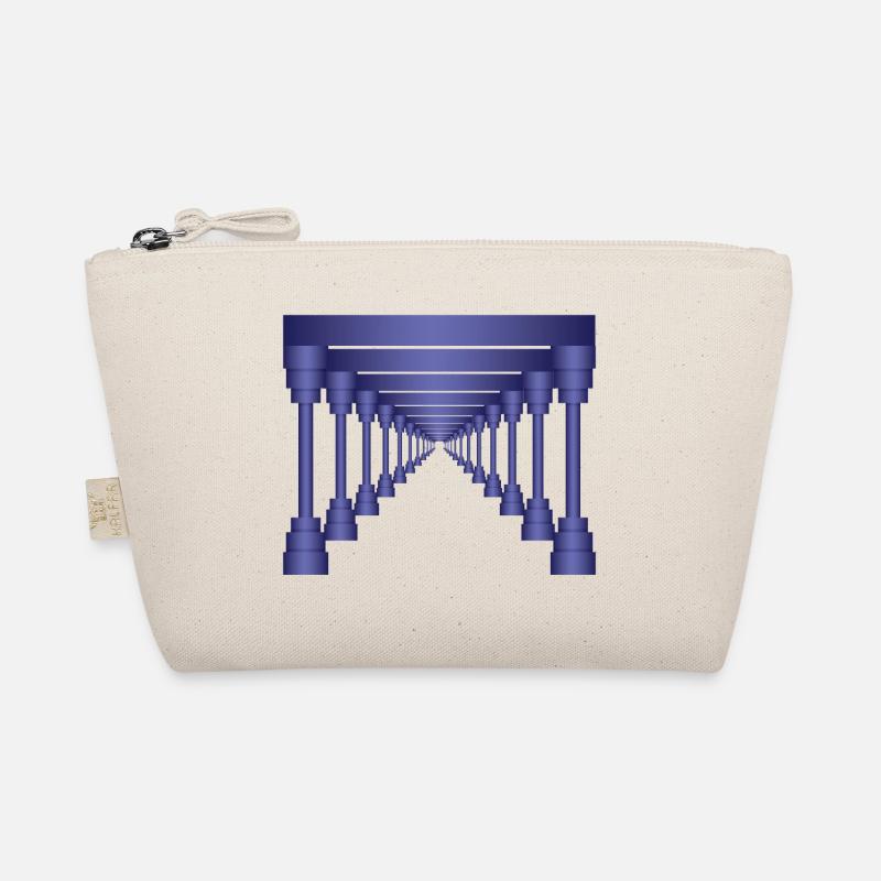 3D ancient pillars Organic Pouch