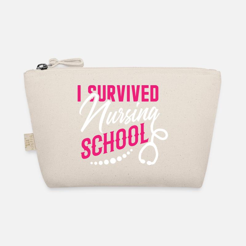 I survived nursing school Organic Pouch