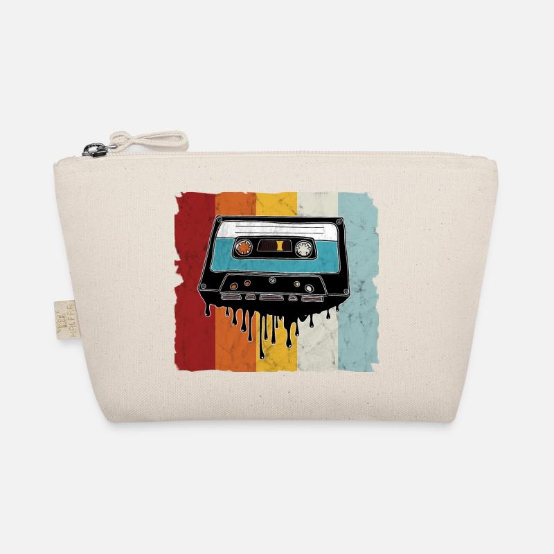 Retro cassette melting Organic Pouch