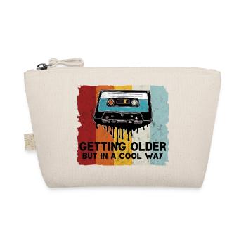 Retro Kassette Spruch - Bio-Täschchen - Natur - Vorne