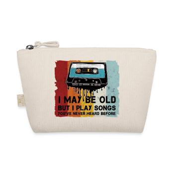 Retro Kassette Cooler Spruch - Bio-Täschchen - Natur - Vorne