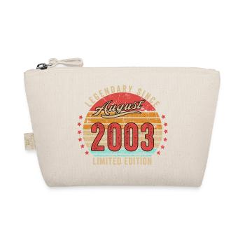 Original August 2003 19th Birthday Fun Gift - Organic Pouch - nature - Front