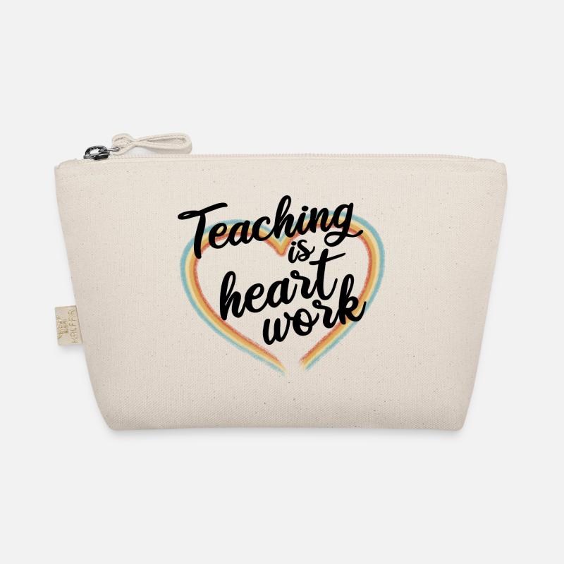 Teaching is heart work Organic Pouch