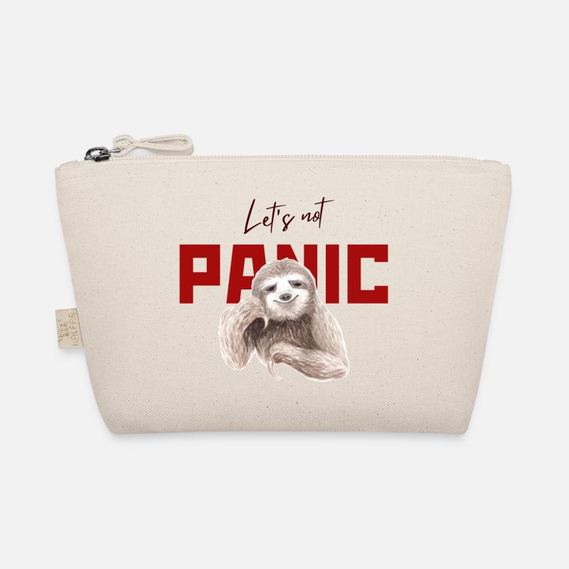 Ne paniquez pas - Funny Sloth Design Trousse biologique