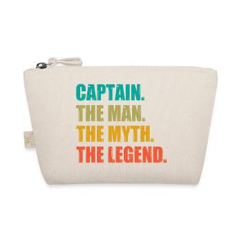 Captain The Man The Myth The Legend Sailor Sailing - Bio-Täschchen - Natur - Vorne
