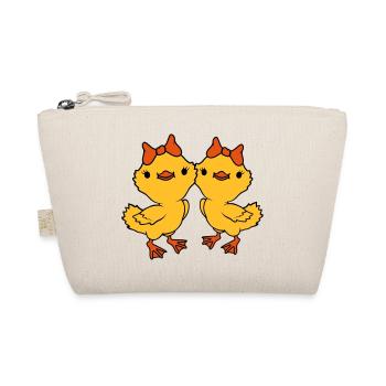 2 Chicks Team Friends - Organic Pouch - nature - Front