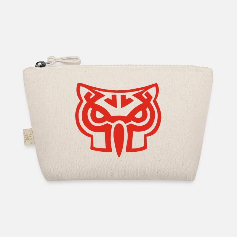 Red owl head Organic Pouch