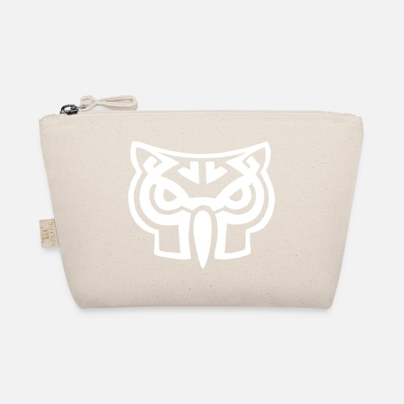 Weißer Eulenkopf Bio-Täschchen