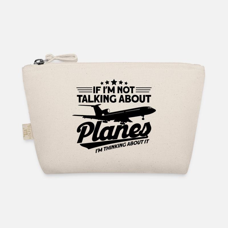 Flugzeug Pilot Flugzeuge Flugzeug Landung Geschenk - Bio-Täschchen - Natur