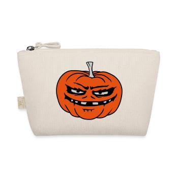 Evil Pumpkin Comic Halloween - Organic Pouch - nature - Front