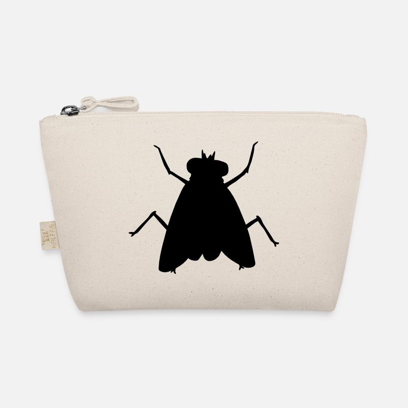 Silhouette Small House Fly Insect Organic Pouch