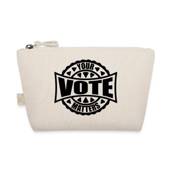 your vote matters quote - Organic Pouch - nature - Front