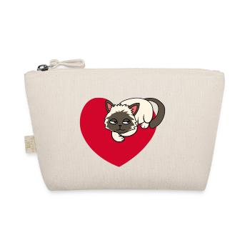 Coeur Chat Domestique Chat Animal De Compagnie Enfants Amoureux des animaux - Trousse biologique - nature - Devant