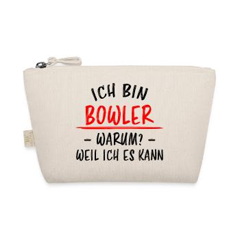 Bowling Lustiger Spruch Bowler Sprüche Geschenk - Bio-Täschchen - Natur - Vorne