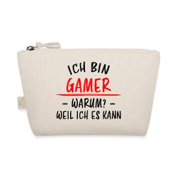 Gamer Videospiel Gamepad Lustige Spruch Geschenk - Bio-Täschchen - Natur - Vorne