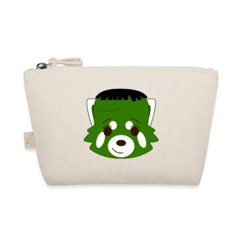Panda roux déguisé en monstre vert pour Halloween - Trousse biologique - nature - Devant