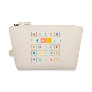 ABC Bunt HI - Kindergarten Preschool School - Organic Pouch - nature - Front