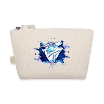 Wolf Wolfhead Predator Splash Grunge Art - Organic Pouch - nature - Front