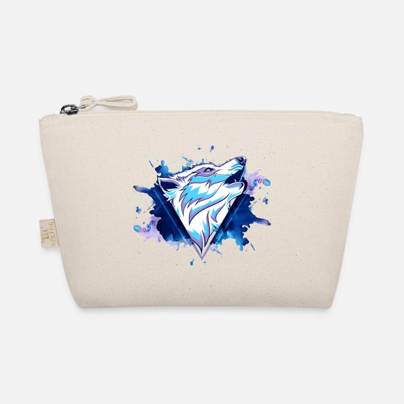 Wolf Wolfhead Predator Splash Grunge Art Trousse biologique