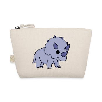 Dinosaur triceratops comic - Organic Pouch - nature - Front