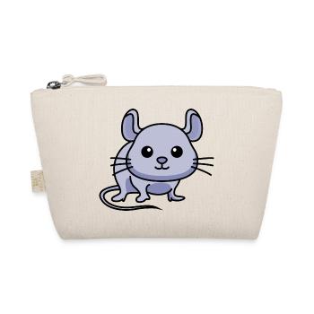 Mouse Comic Animal - Organic Pouch - nature - Front