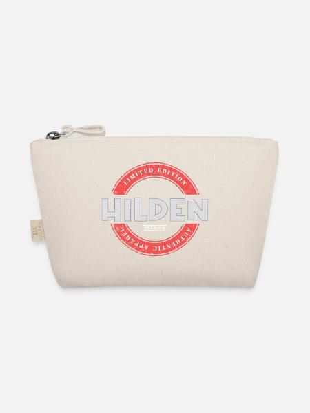 Hilden Germany City Skyline Home Love - Organic Pouch - nature - Front
