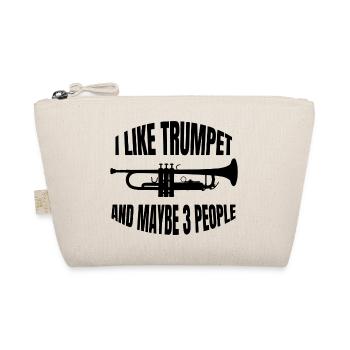Trompete Instrument Musiker Spruch Musik lustiger - Bio-Täschchen - Natur - Vorne