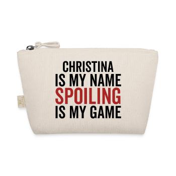 Christina est mon nom Spoiling est mon jeu - Trousse biologique - nature - Devant