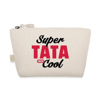 Super tata cool / cadeau humour tata - Trousse biologique - nature - Devant