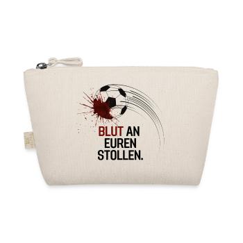 WM Katar Protest 2022 Blut an Stollen Protestshirt - Bio-Täschchen - Natur - Vorne