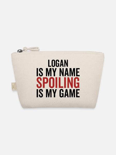 Logan est mon nom Spoiling est mon jeu - Trousse biologique - nature - Devant