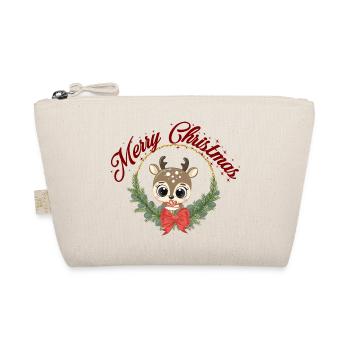 doux renne Noël Rudolf Joyeux Noël - Trousse biologique - nature - Devant