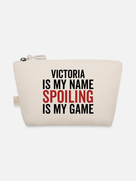 Victoria est mon nom Spoiling est mon jeu - Trousse biologique - nature - Devant