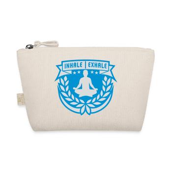 inhale exhale yoga Zitat - Bio-Täschchen - Natur - Vorne