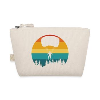 Vintage Parachute Lover - Organic Pouch - nature - Front
