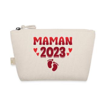 Grossesse Femme Enceinte - Future Maman 2023 - Trousse biologique - nature - Devant