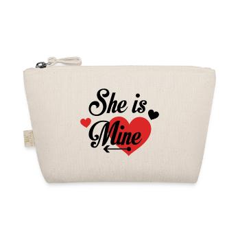 Cœur d’amour avec sentiments typographiques - Trousse biologique - nature - Devant