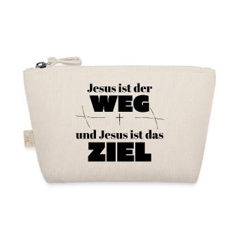 Jesus ist der Weg und Jesus ist das Ziel - Bio-Täschchen - Natur - Vorne