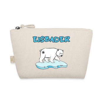 Eisbad Winterschwimmen "Eisbader Eisbär Winterbad" - Bio-Täschchen - Natur - Vorne