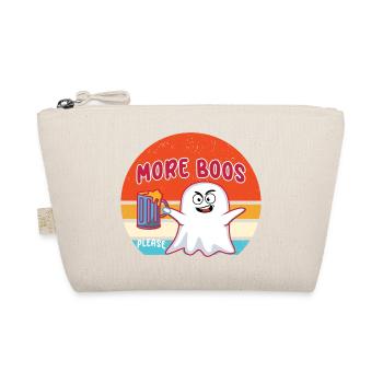 More Boos Please Spirit Beer Halloween - Organic Pouch - nature - Front
