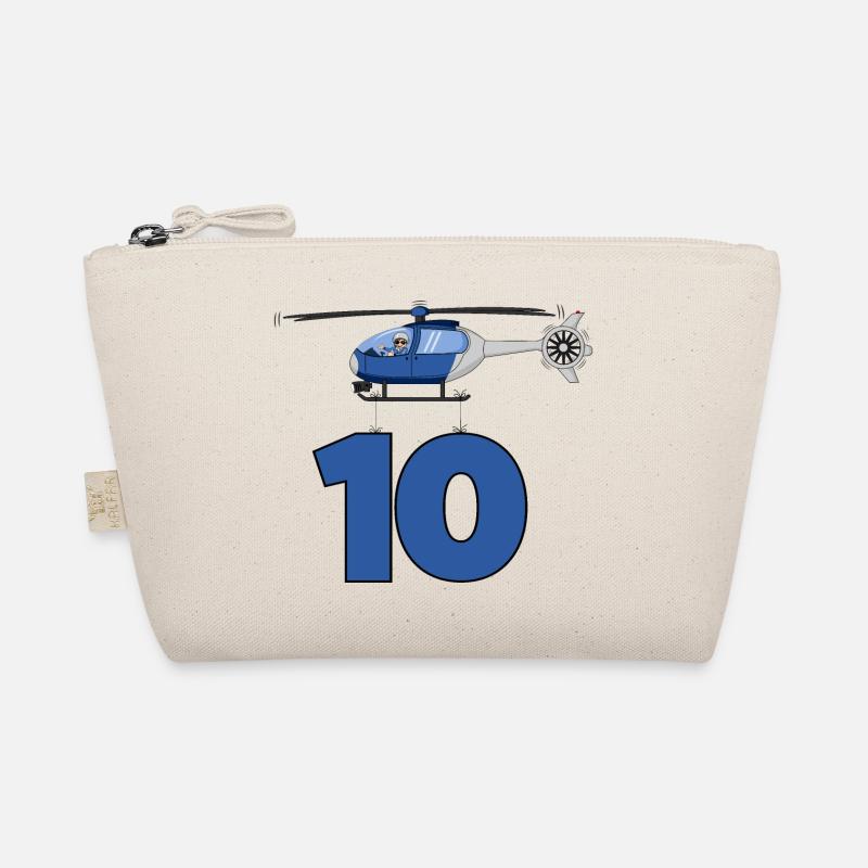 Hubschrauber 10. Geburtstag Bio-Täschchen
