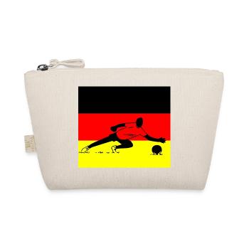 Soccer Fussball - Organic Pouch - nature - Front