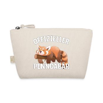 Panda Schlaf schlafen Nachthemd Geschenk - Bio-Täschchen - Natur - Vorne