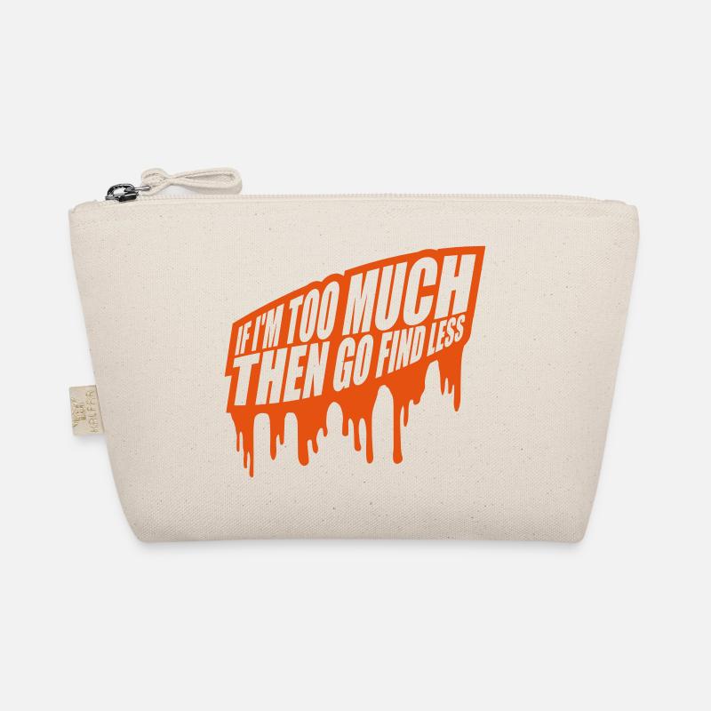 if im too much - Bio-Täschchen - Natur