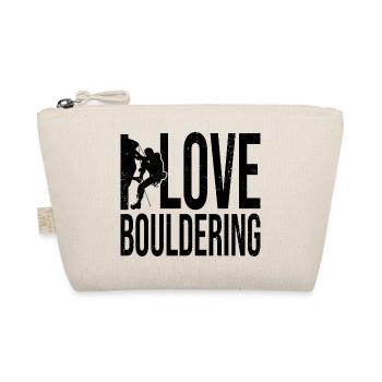 I Love Bouldering Rock Boulder Rock Climber Climbi - Bio-Täschchen - Natur - Vorne