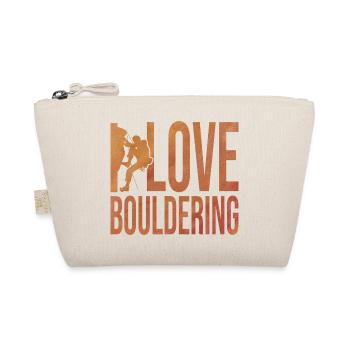 I Love Bouldering Rock Boulder Rock Climber Climbi - Bio-Täschchen - Natur - Vorne