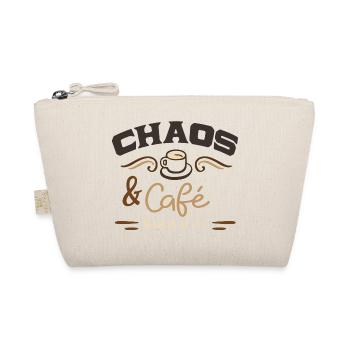 Chaos und #mavie Kaffee - Bio-Täschchen - Natur - Vorne