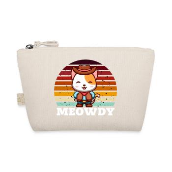 Meowdy Drôle Cowboy Cat Rétro - Trousse biologique - nature - Devant