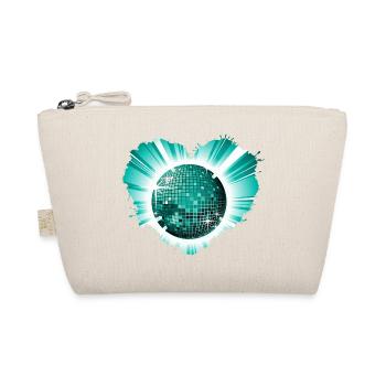 Techno Hard Beats Disco Ball Partypeople Disco - Organic Pouch - nature - Front