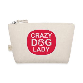 crazy dog lady quote - Organic Pouch - nature - Front